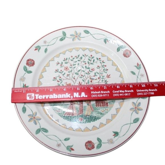 VILLEROY & BOCH AMERICAN SAMPLER FIRST IMPRESSIONS 1981 SET 4 DINNER PLATES 11" - Picture 9 of 9